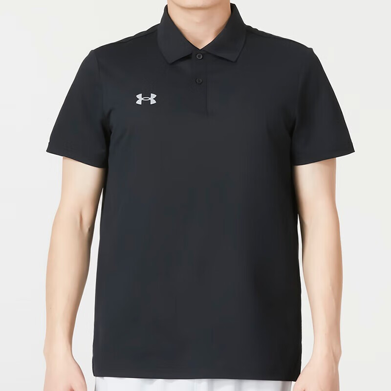 安德瑪短袖男裝2023新款運(yùn)動(dòng)服透氣休閑翻領(lǐng)POLO衫23500507-001